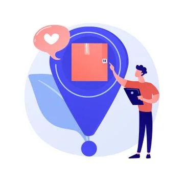 Online store order, parcel tracking vector concept metaphor. Stock Illustration