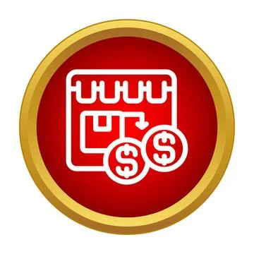 Online store refund transaction icon concept Stock Illustration