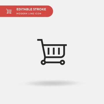 Online Store Simple vector icon. Illustration symbol design template for web  스톡 일러스트