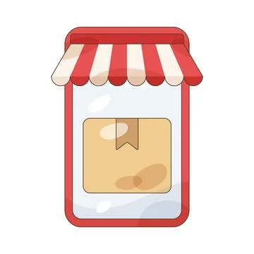 Online storefront Stock Illustration