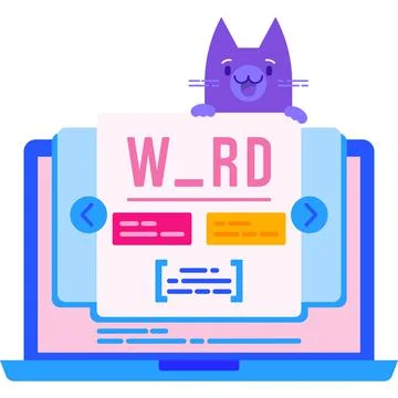 Online study icon learn with assistant vector Stock Illustration