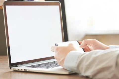 Online study mock-up Stock Photos