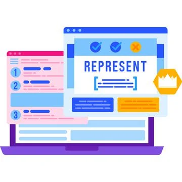 Online study self education icon train vocabulary Stock Illustration