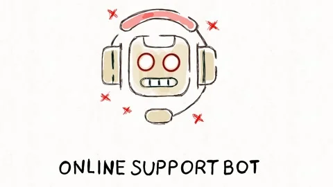 Online Support Bot – AI Customer Service Chatbot Animation Stock Footage 341863581