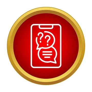 Online support chat messaging app on smartphone Stock Illustration