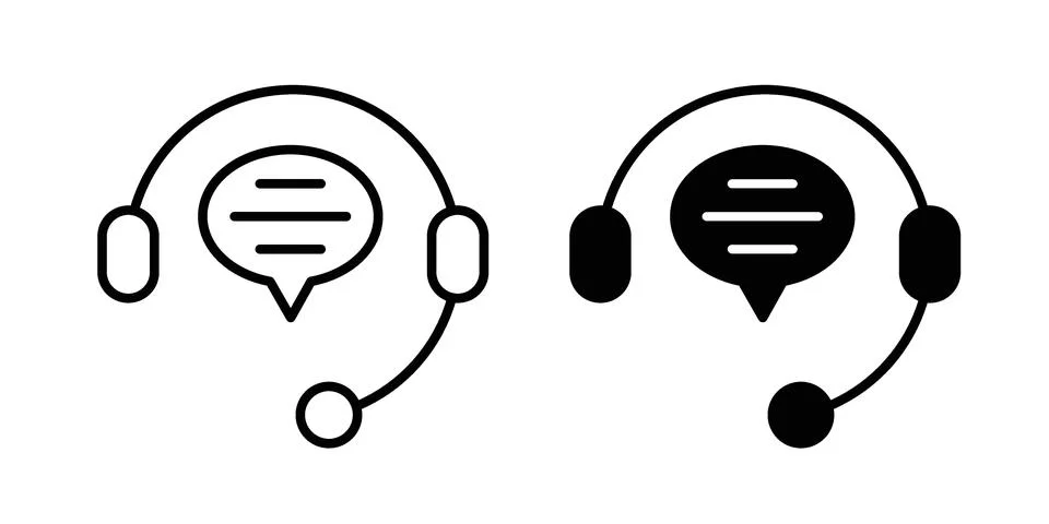 Online support icon design. Simple Vector illustrations.. Stock Illustration