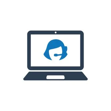 Online Support Icon Stock Illustration