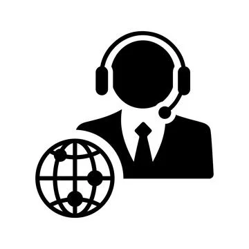 Online Support icon. Stock Illustration