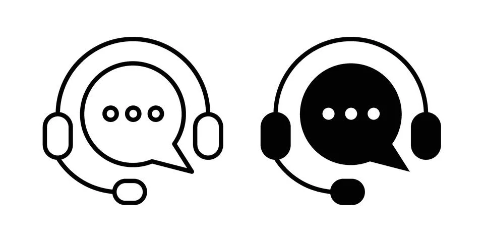 Online support icon set, collection of vector icons Stock Illustration