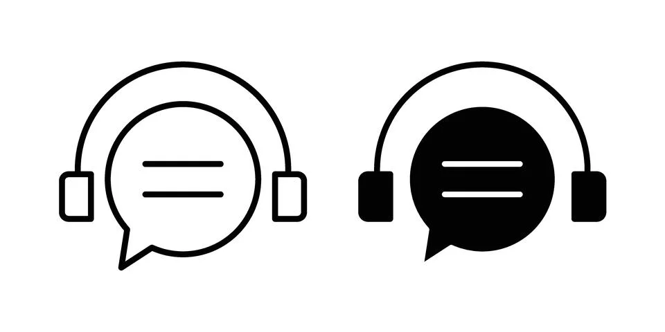 Online support icon vector design. EPS10 Stock Illustration