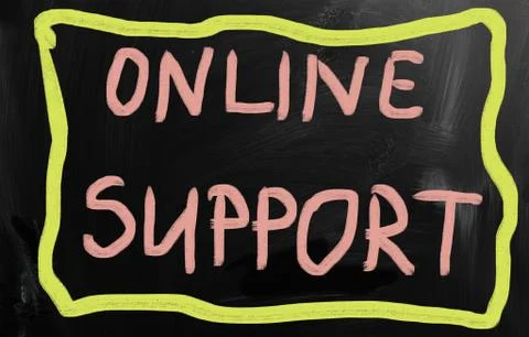 Online support Illustrazione stock