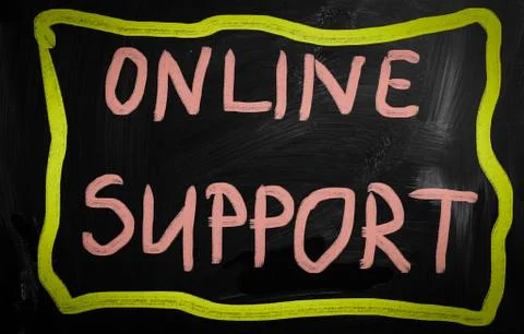 Online support Illustrazione stock
