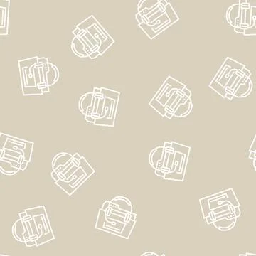 Online support line seamless pattern Stock Illustration