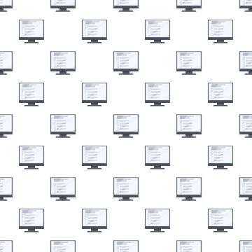 Online survey and e learning test pattern with screens イラスト素材