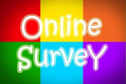 Online survey concept Stock Illustration