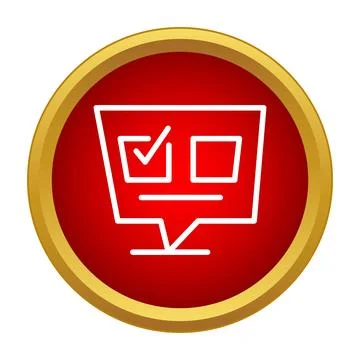 Online survey form with checkbox and selected option Stock Illustration