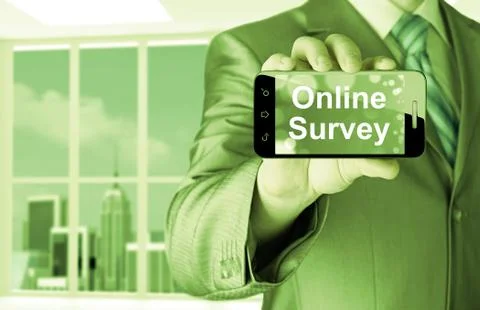 Online survey Illustrazione stock