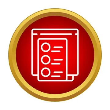 Online survey questionnaire displaying multiple choice answers Illustrazione stock