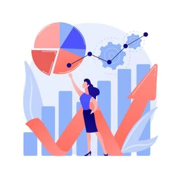 Online survey results analysis vector concept metaphor. Stock Illustration