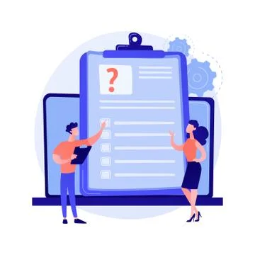 Online survey vector concept metaphor 스톡 일러스트
