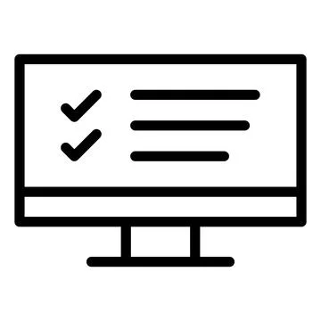 Online Survey Vector Icon Design Illustration Stock Illustration