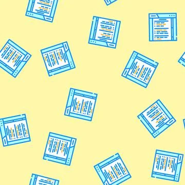 Online survey vector seamless pattern Stock Illustration