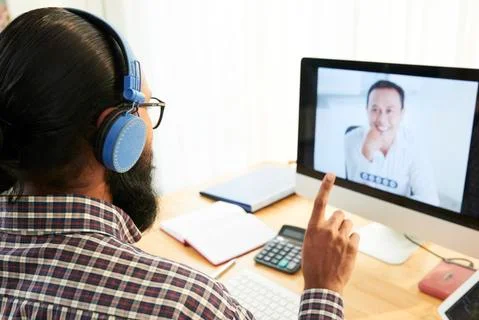 Online talking Stock Photos