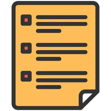 Online task form vector icon for web and app design Stock Illustration