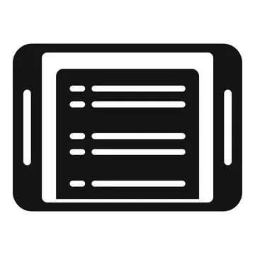 Online task icon simple vector. Test project Illustrazione stock