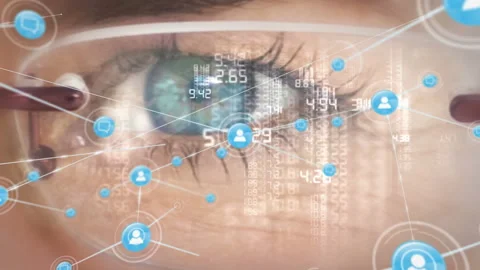 The online technology network is a website that helps people keep up with the Stock Footage 315838581