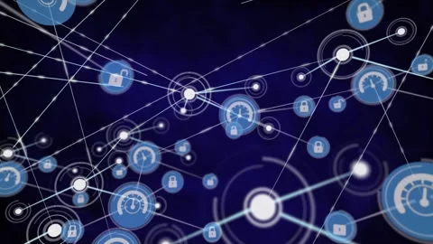 The online technology network is a website that helps people simplify their Stock Footage 328714892
