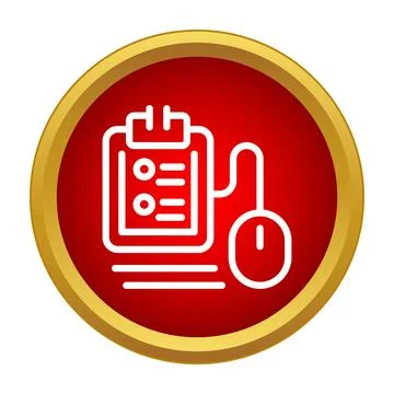 Online test exam form questionnaire e learning icon イラスト素材