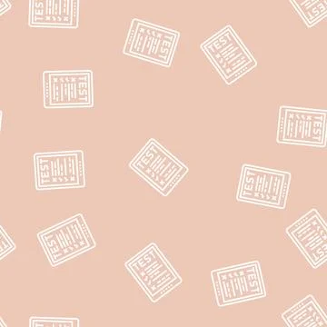 Online test line seamless pattern Stockillustratie