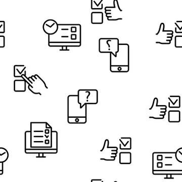Online Test Vector Seamless Pattern Illustrazione stock