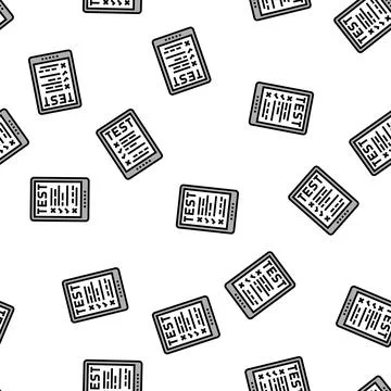 Online test vector seamless pattern Stockillustratie