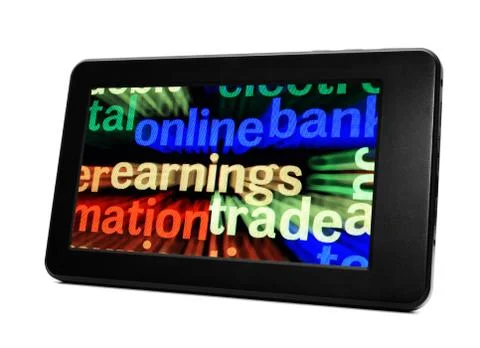Online trade Stock Illustration