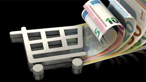 Online trading Stock Illustration