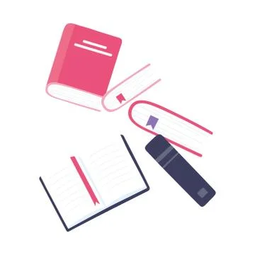 Online training, books knowledge, education and courses learning digital Illustrazione stock