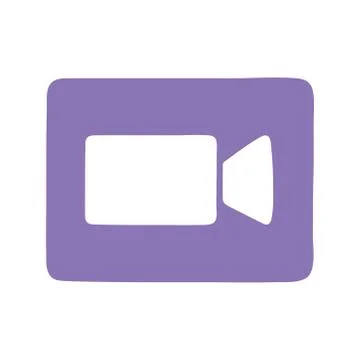 Online training, camera video button education and courses learning digital Stock Illustration