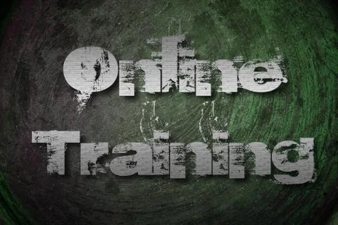 Online training concept Stock Illustration
