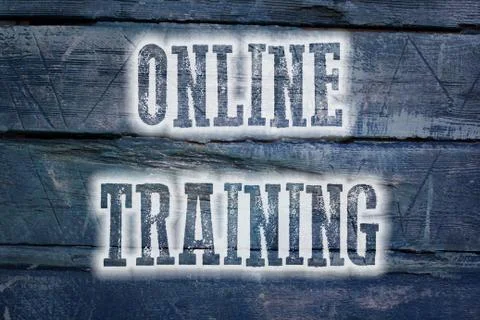 Online training concept Stock Illustration