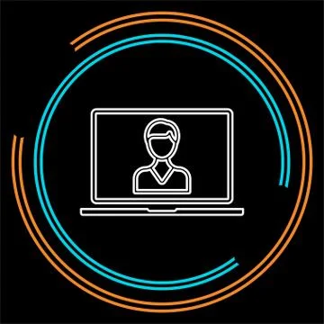 Online Training icon. element illustration. Stock Illustration