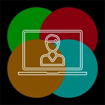 Online Training icon. element illustration. Stock Illustration