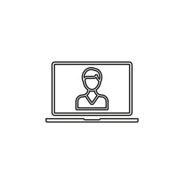 Online Training icon. element illustration. Stock-Illustration