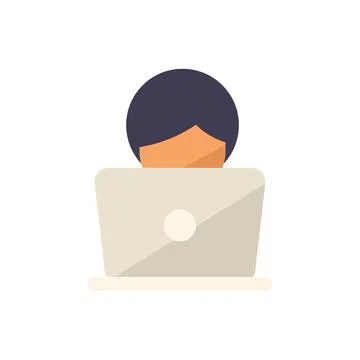 Online training icon flat vector. Web course Stock Illustration