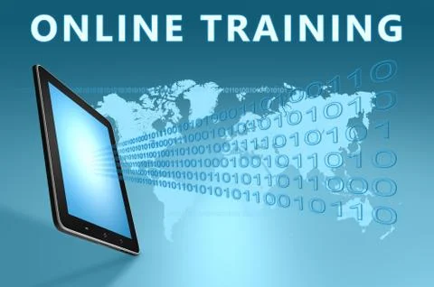 Online training Stock Illustration