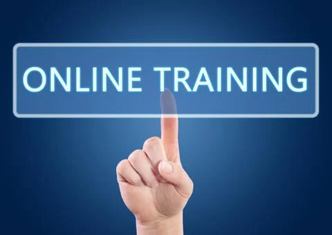 Online training Stock Illustration