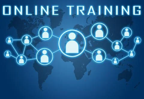 Online training Stock Illustration