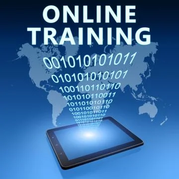 Online training Stock Illustration