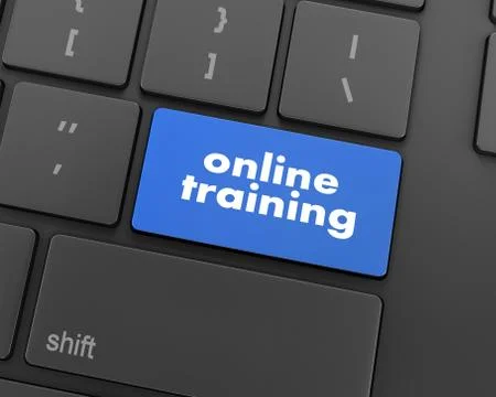 Online training Stock Illustration